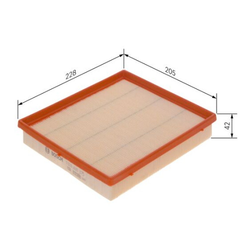 Engine Air Filter Element - BMW 1 3 2 4 Series (BOSCH F026400375)