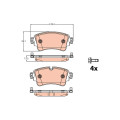 Brake Pad Set Rear/Audi A4/A5