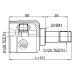 inner cv joint 29x41x25