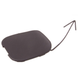 Tow hook flap, rear bumper