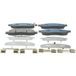 pad kit, disc brake, front - kit (with anti squeal shim, with brackets)