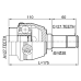inner cv joint left 27x38x27