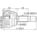 outer cv joint 30x53x36