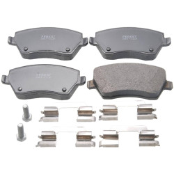 pad kit, disc brake, front - kit (including bolts, with anti-rattle spring)