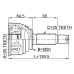 outer cv joint 25x50x25