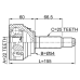 outer cv joint 22x54x25