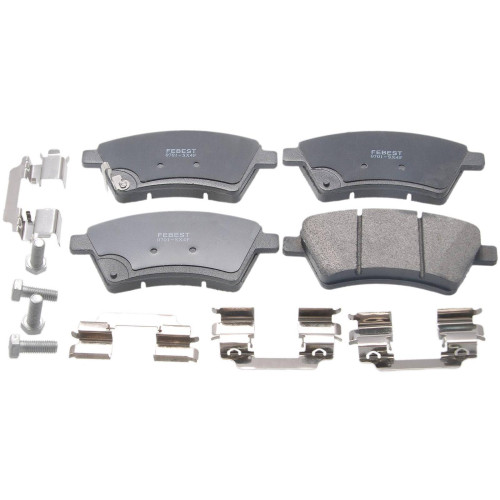 pad kit, disc brake, front - kit (including bolts, with anti squeal shim)