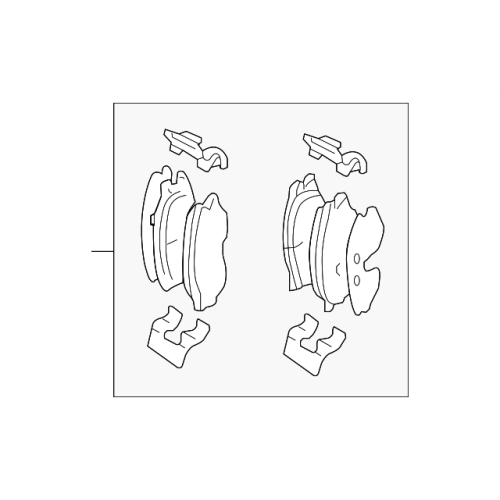 Pad Sub Set,Rr Calip