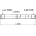 axle half shaft right 23x698x23
