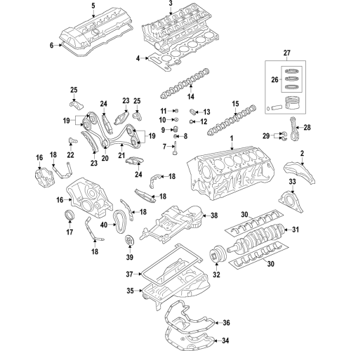 Engine Cylinder Head Gasket - BMW 760Li M760i xDrive (2010-2022) - Asbestos-Free