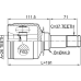 inner cv joint left 26x44.9x37