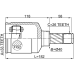 inner cv joint left 33x40x26