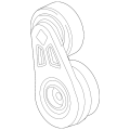 GENERAL MOTORS 12627119 Serpentine Drive Belt Tensioner