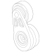 GENERAL MOTORS 12627119 Serpentine Drive Belt Tensioner