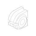Stabilizer Rubber Mounting - BMW (E63 M6, E64 M6) - Front Sway Bar Bushing - D=28mm