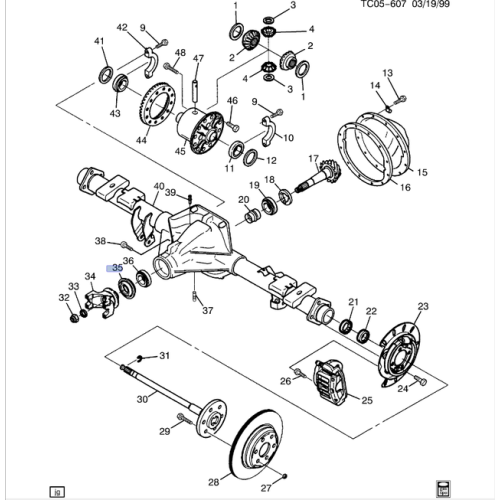 GENERAL MOTORS 26064028 Differential Drive Pinion Gear Seal