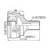 outer cv joint 26x71.1x30
