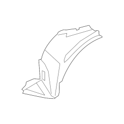BMW X6 E71 Front Fender Liner Splash Guard - Right Front Section