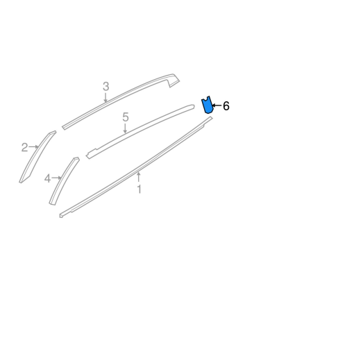 Tape-Rear Door Sash Rear,