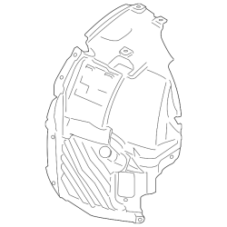 BMW 51717260732 Genuine Cover, Wheel Arch, Frontsection, Frontright