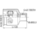 inner cv joint right 34x43.3x27