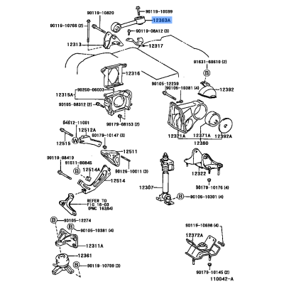 ENGINE MOUNDING