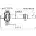 axle half shaft right 25x377x27