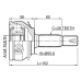 outer cv joint 24x55x26