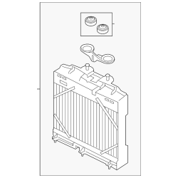 Engine Radiator Aluminum, Bmw 7 (F01, F02, F03, F04) 17117802662