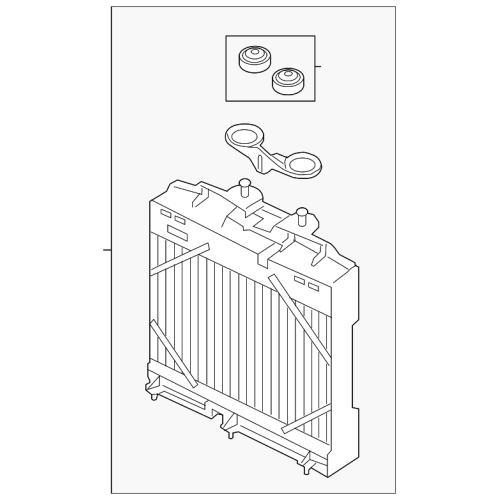 Engine Radiator Aluminum, Bmw 7 (F01, F02, F03, F04) 17117802662