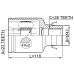 inner cv joint right 23x43x28