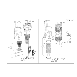 Shock Absorber Rear Db W222/R