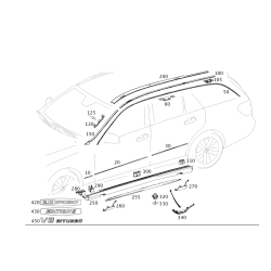 Mercedes-Benz W212 E350 E550 Left Driver Rocker Panel Side Skirt 2126980177