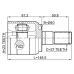 inner cv joint left 23x40x27