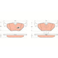 Brake Pad Set 17.3Mm,E36/ Rr