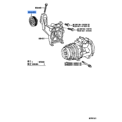 Genuine OE pulley assy, idle, 88440-36171 for TOYOTA