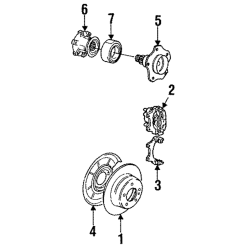 Brake Disc Rear Bmw E34-M5 + 540-V8