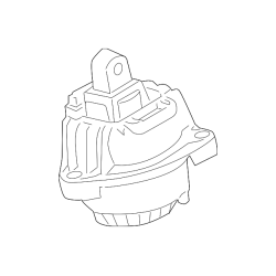 BMW 760Li Engine Mount - Left - Genuine BMW 22116852147