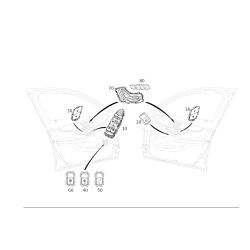 Front Driver Side Beige Power Window Switch for Mercedes-Benz W205 X253 C300 C350e