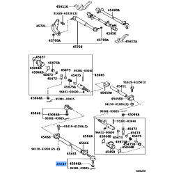 GENUINE TOYOTA 91-97 LAND CRUISER LX450 Left Tie Rod End 45046-69135