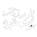 BMW 51128066750 Tow Eye Cover Rear Bumper