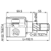 inner cv joint right 22x40x25