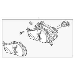 BMW Fog Lamp Assembly - E39 525i 530i 540i 2001-2003 Left Side