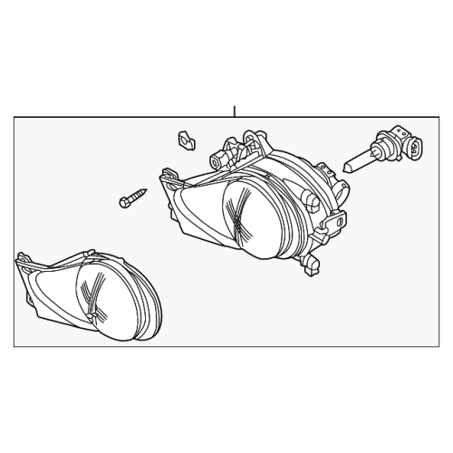 BMW Fog Lamp Assembly - E39 525i 530i 540i 2001-2003 Left Side