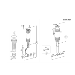 Shock Absorber Rear Db W220