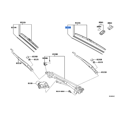 Rubber Wiper Blade (85214-68020)