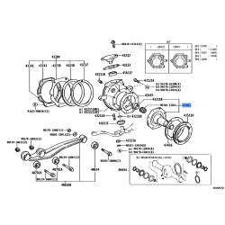 Spindle Sub-Assembly, Steering Knuckle - Toyota Land Cruiser 70 Series (VDJ76, VDJ78, VDJ79, HZJ79)