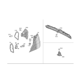 Tail Lamp Db W166/Ml/Gle/Lh