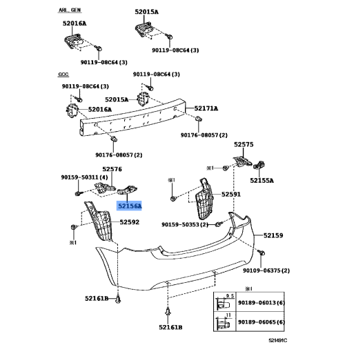 Bracket(L) F  Bumper