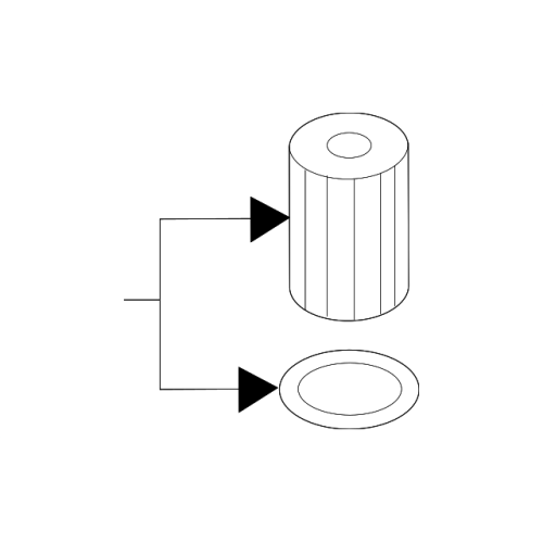 BMW 11425A33C43 Genuine Set Oil Filter Element